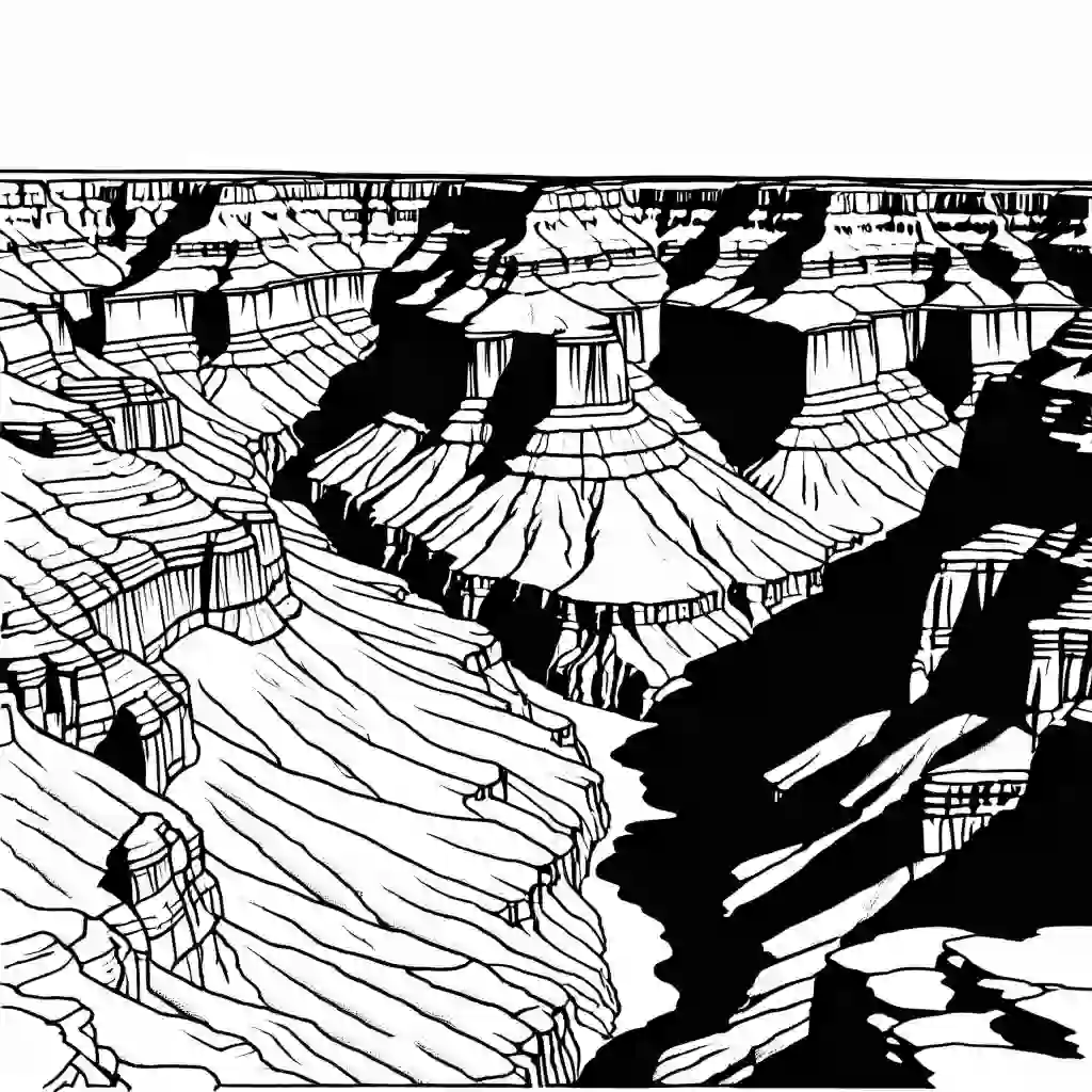 The Grand Canyon coloring pages